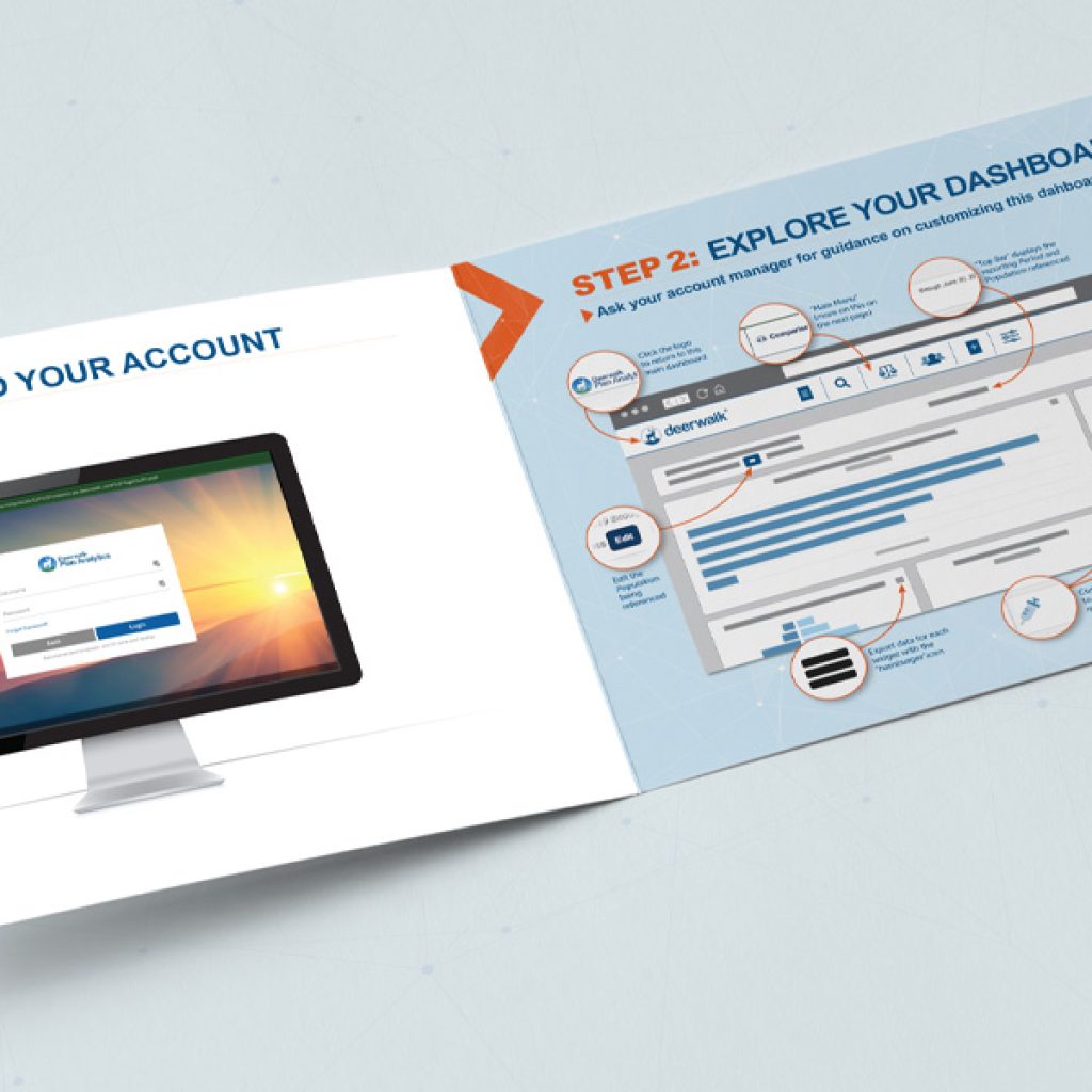 deerwalk quickstart guide bi-fold brochure design