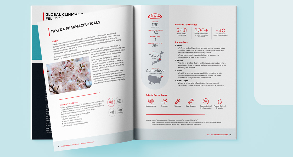 takeda pharmaceuticals bifold brochure