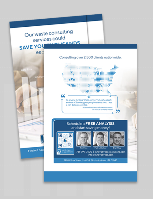 Innovative Cost Solutions trifold brochure